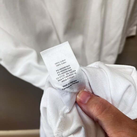 The Group Babaton White Cotton T-Shirt Dress With Pocket‎ Detail Size M - Picture 6 of 7